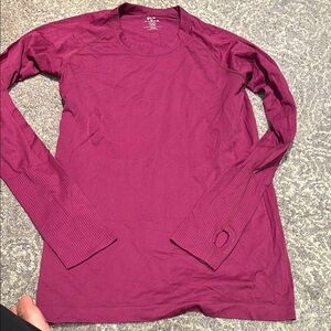 Crz yoga wine coloured  Long Sleeve Shirt in m